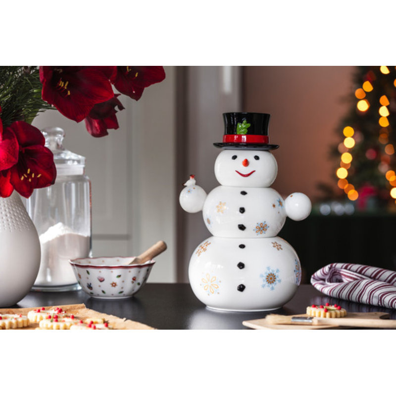 Villeroy & Boch Christmas Toys Memory Snowman Cookie Jar | Wayfair
